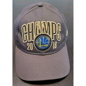 New Era NBA Golden State Warriors Hat Gray 2018 Champions 9Twenty Gold Highlight